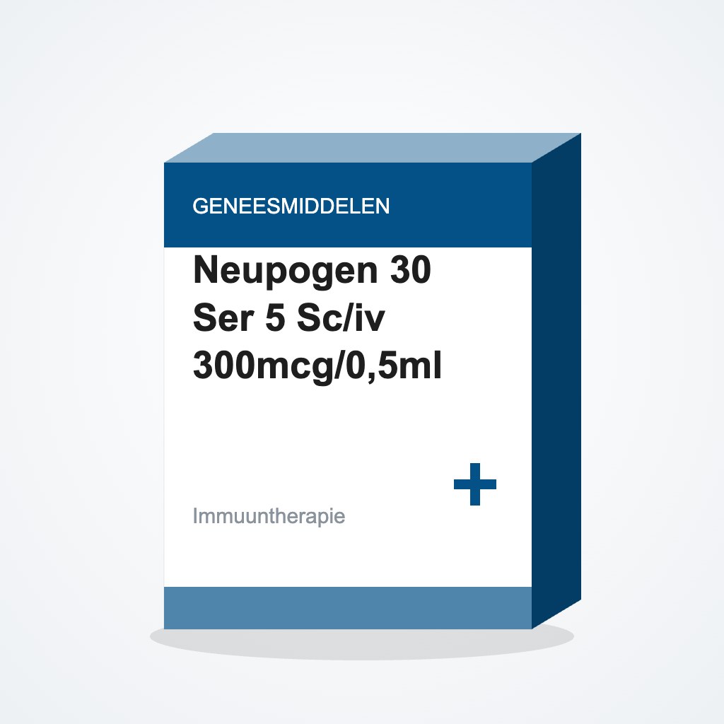 [1728096] Neupogen 30 Ser 5 Sc/iv 300mcg/0,5ml