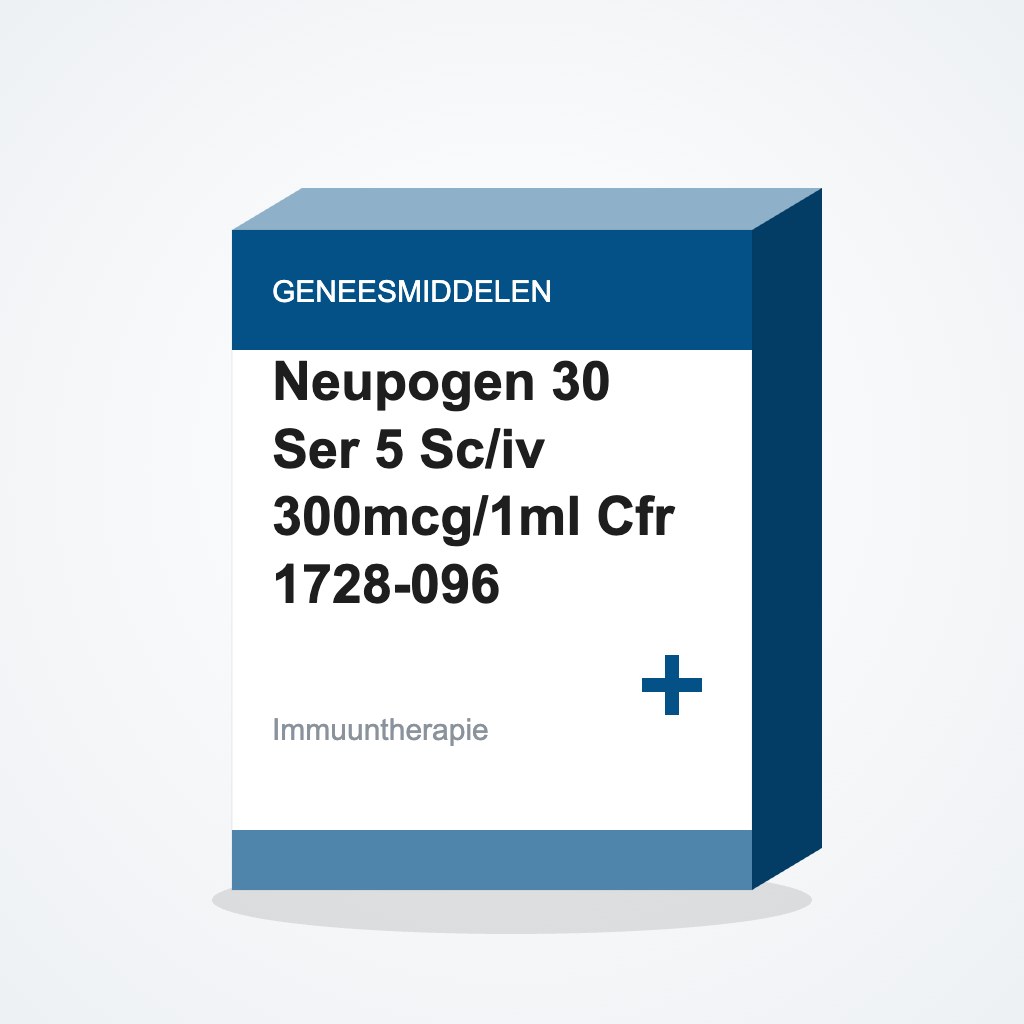 [1132869] Neupogen 30 Ser 5 Sc/iv 300mcg/1ml Cfr 1728-096