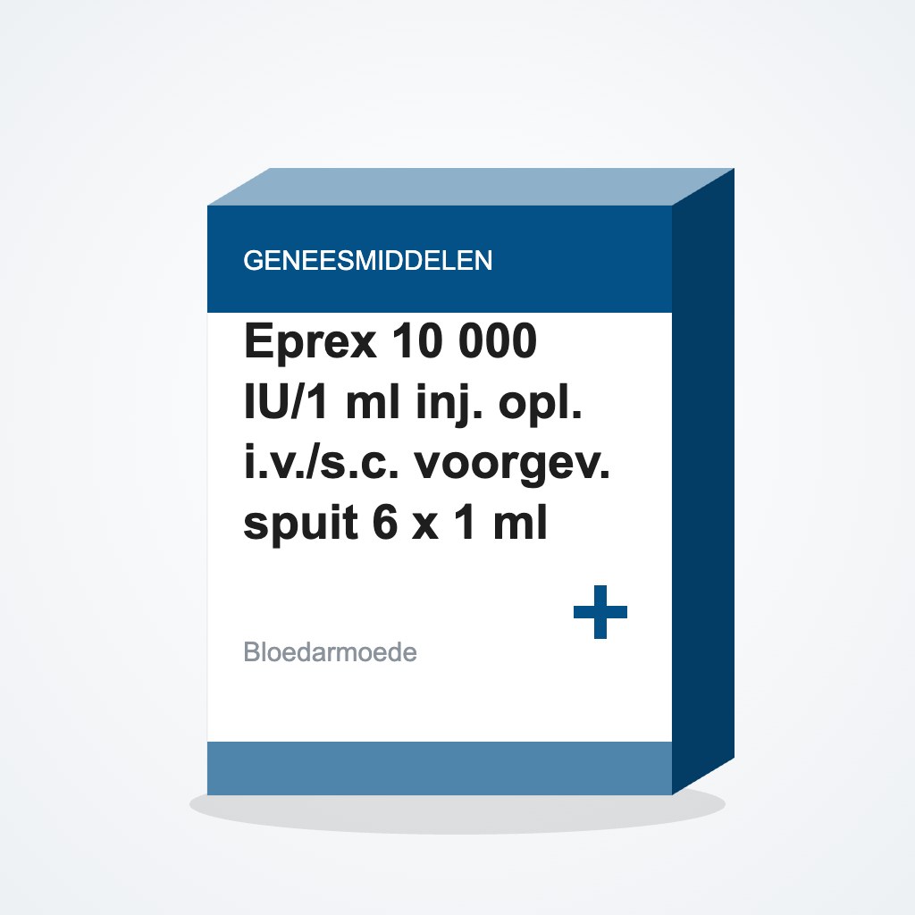 [1221217] Eprex 10 000 IU/1 ml inj. opl. i.v./s.c. voorgev. spuit 6 x 1 ml