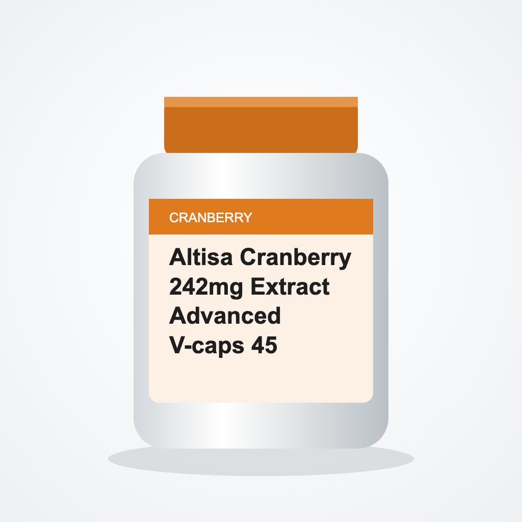 [4680138] Altisa Cranberry 242mg Extract Advanced V-caps 45